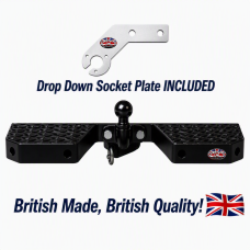 Towbar Rear Step Heavy Duty Double, Black (CPDS121)